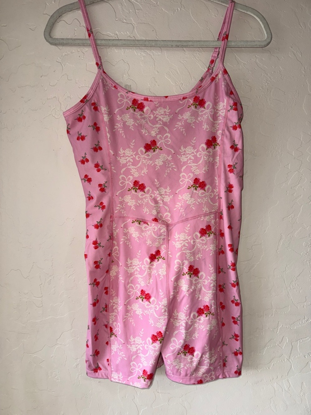 LoveShackFancy Rose Pink Atticus Romper womens size medium